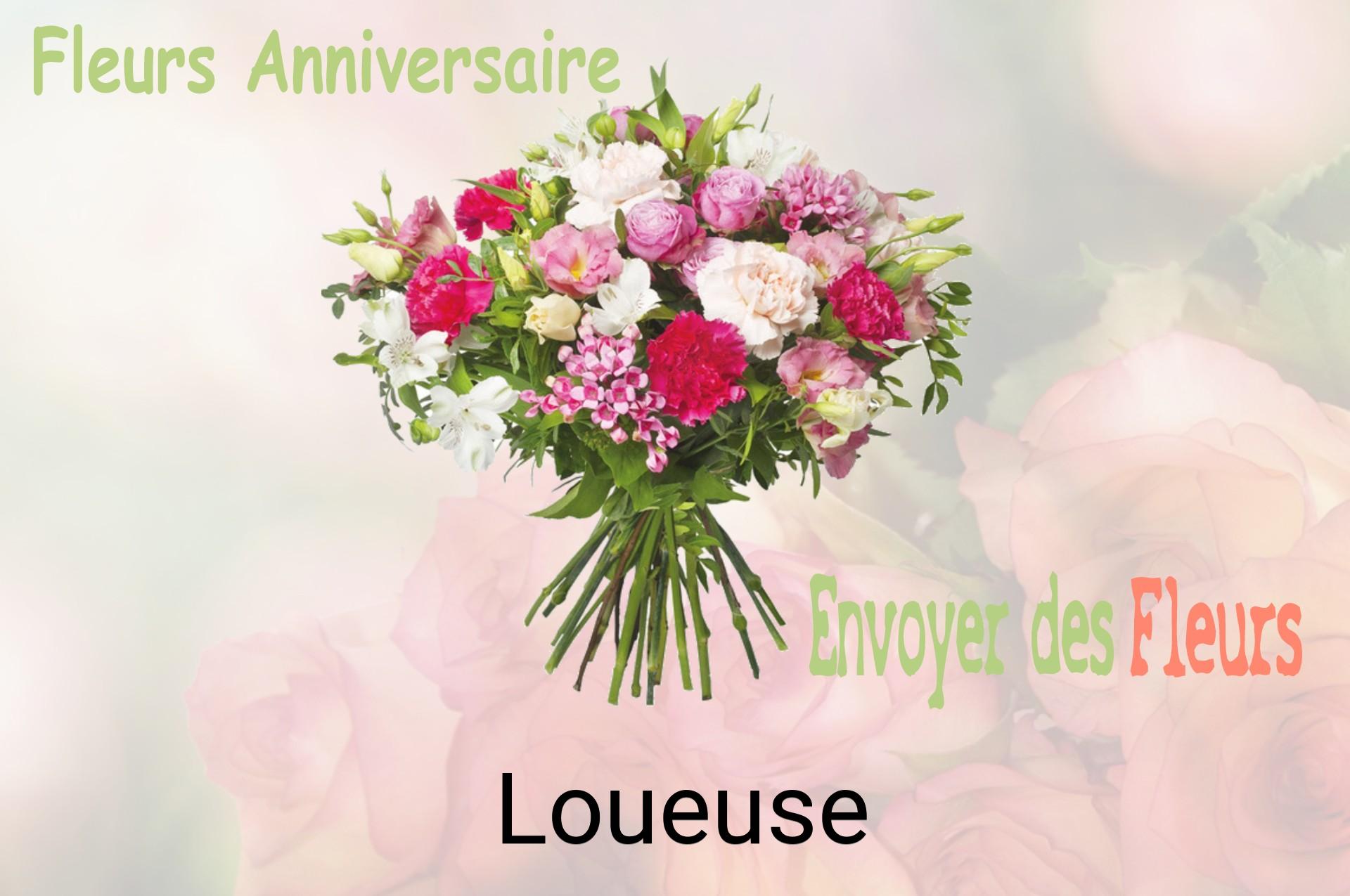 Bouquet de fleurs d’anniversaire livré à Loueuse